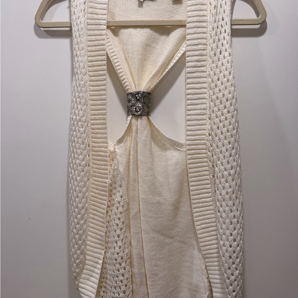 Elegant Cream Knit Women's Top 0106